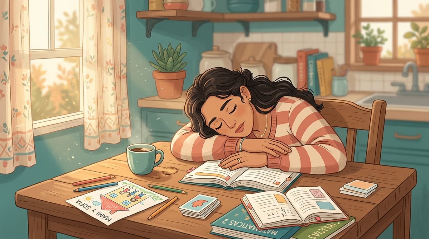 Burnout de mamá homeschool: no estás fallando, estás agotada (y hay que hablar de eso)