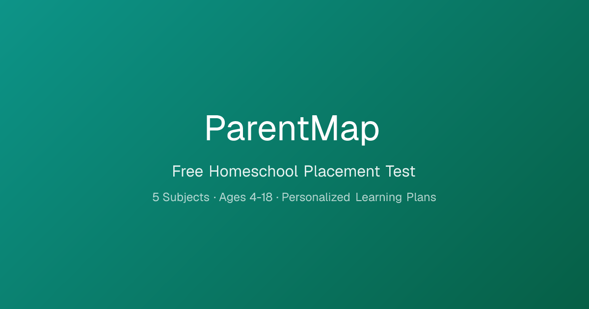 ParentMap — Homeschool Placement Test